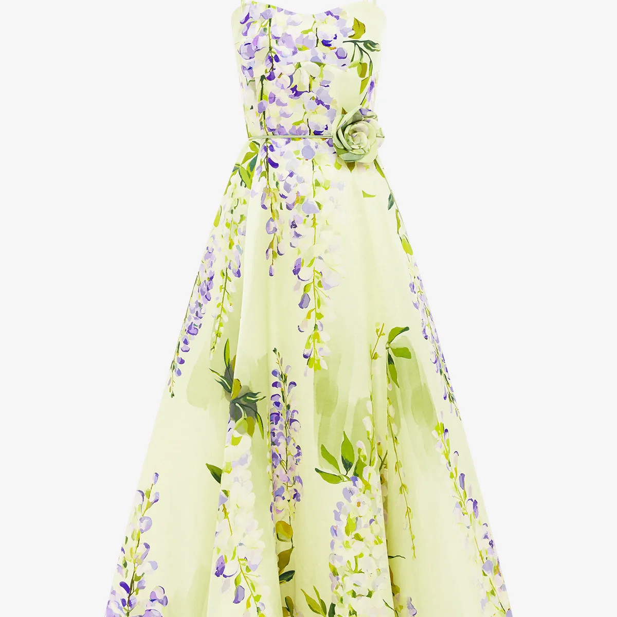 Mariela Midi Dress - Wisteria Print | LEO LIN US