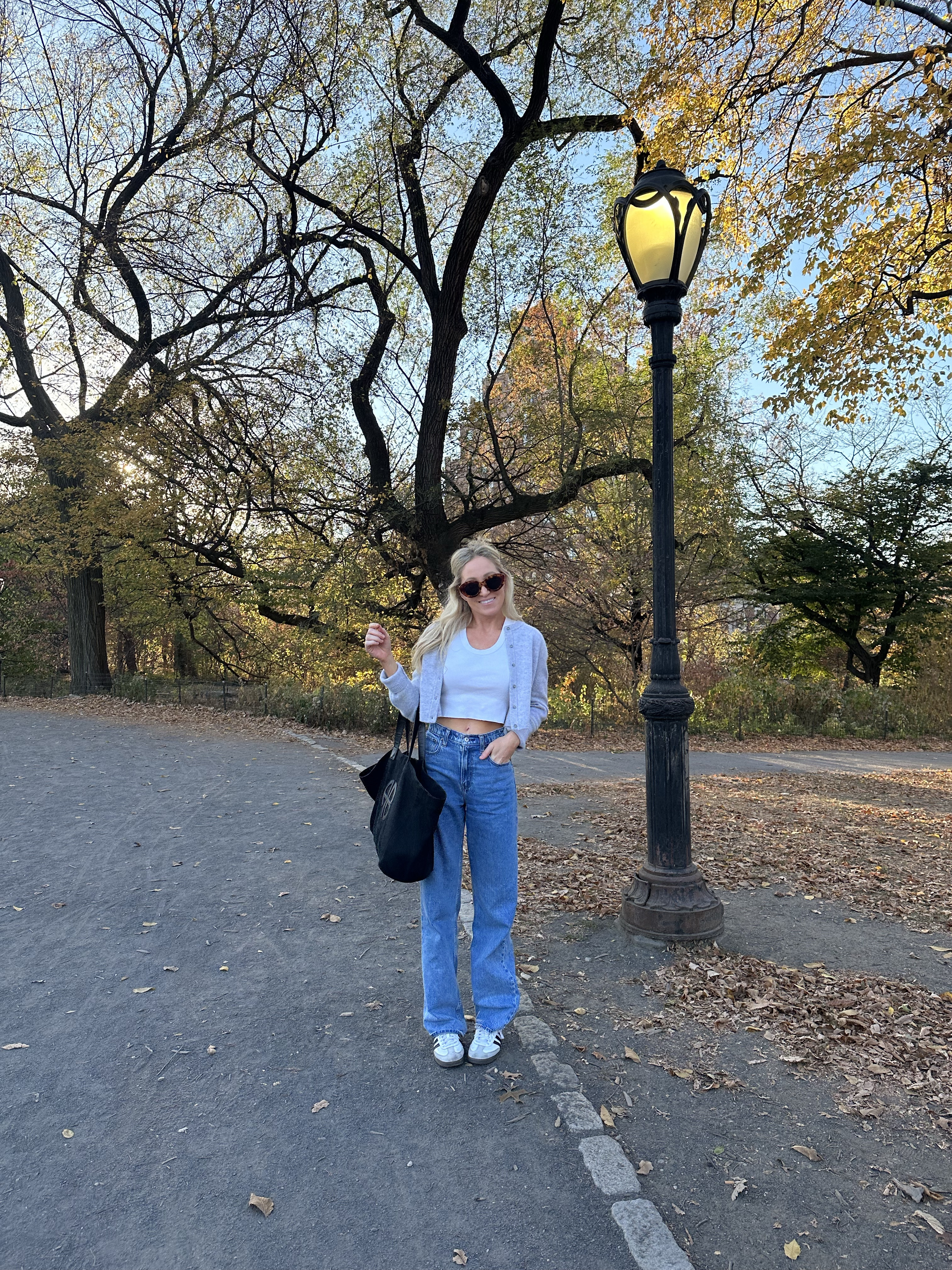 Easy and cute fall outfit idea- love this denim it’s in shade medium marble, tank is a staple, and cardigan is sooo soft! 

#LTKStyleTip #LTKSeasonal #LTKFindsUnder50