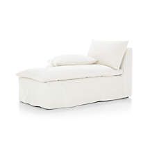 Ever Slipcovered Left-Arm Chaise | Crate and Barrel | Crate & Barrel