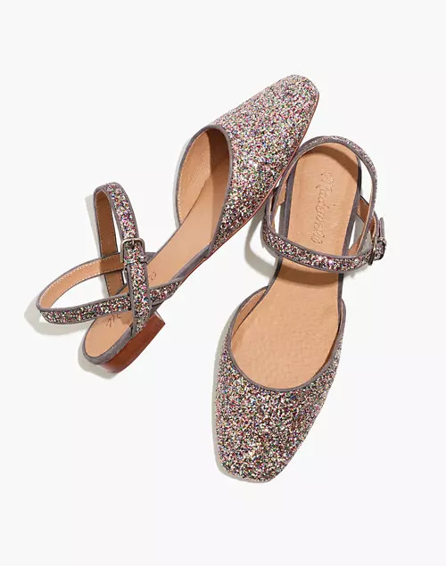 The Jeanne Slingback Flat in Glitter | Madewell