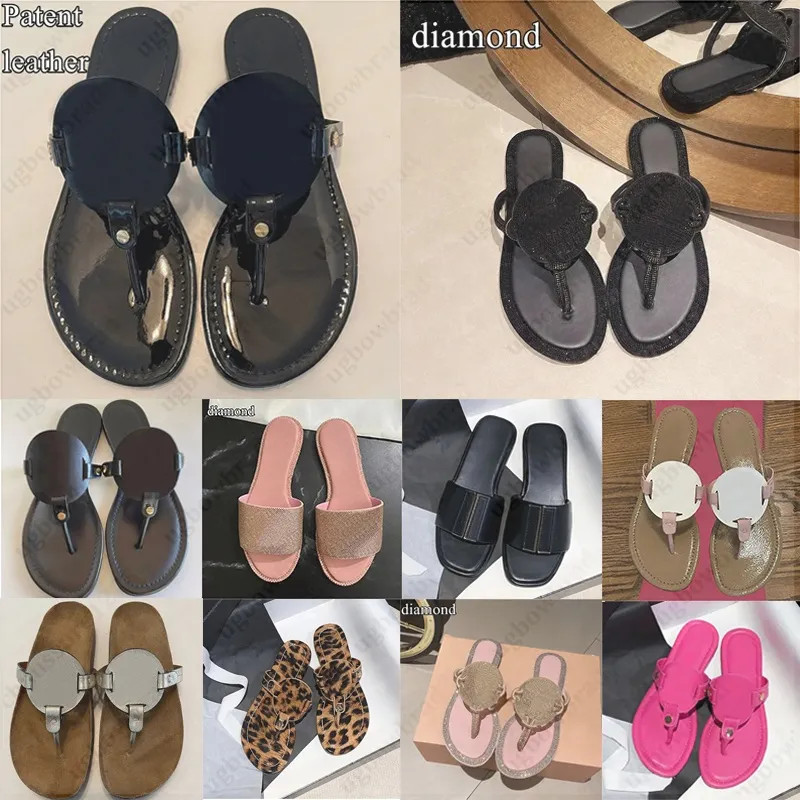 designer sandals slide miller Slippers Beach Flat Slide Luxury Summer Lady Leather Top Quality Wo... | DHGate