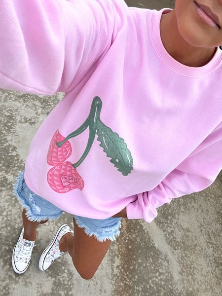 Designer inspired Prada sweatshirt!  🍒
Only $42

#LTKFind #LTKfitness #LTKstyletip