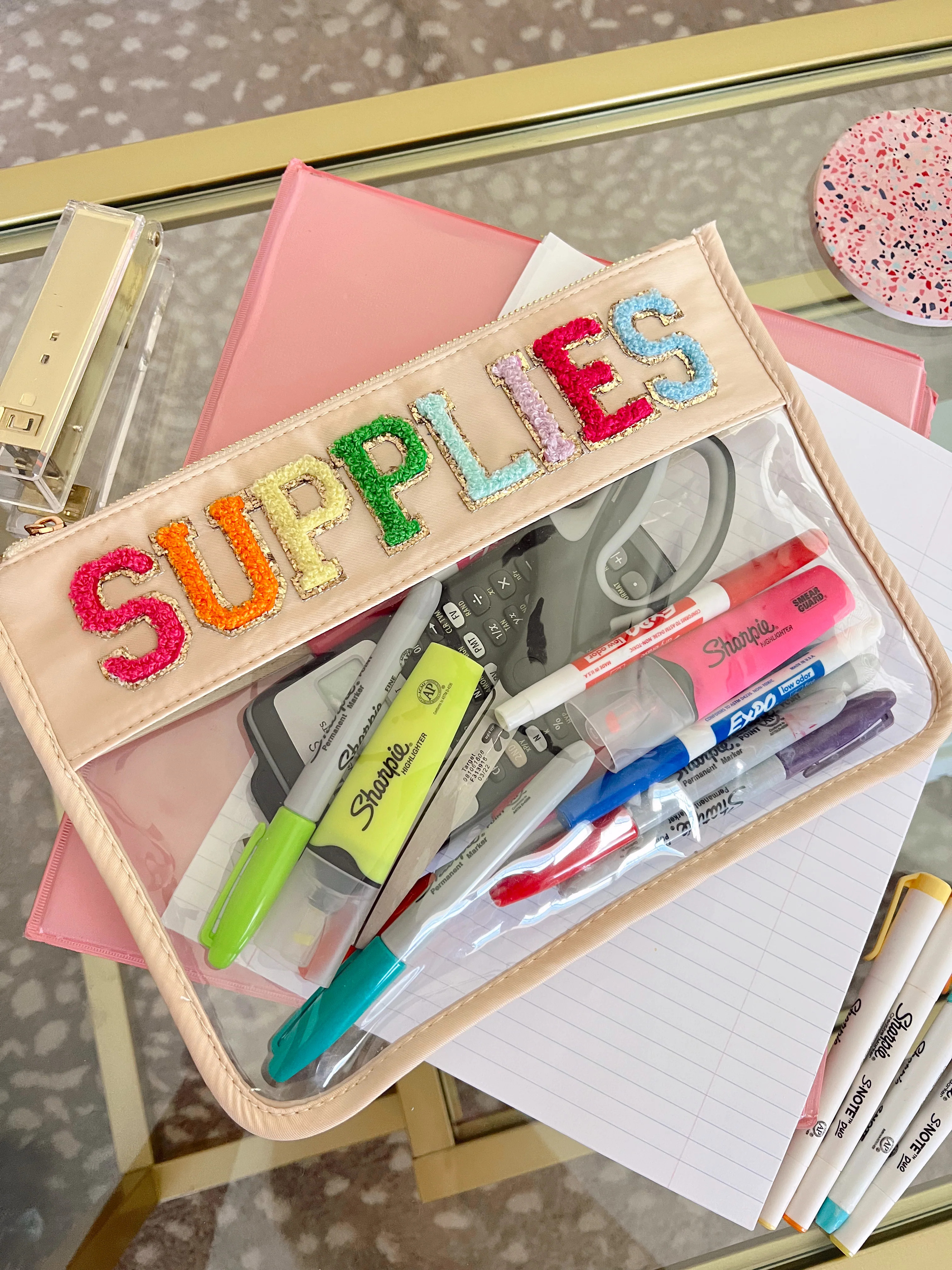 Supplies Clear Pouch | KenzKustomz