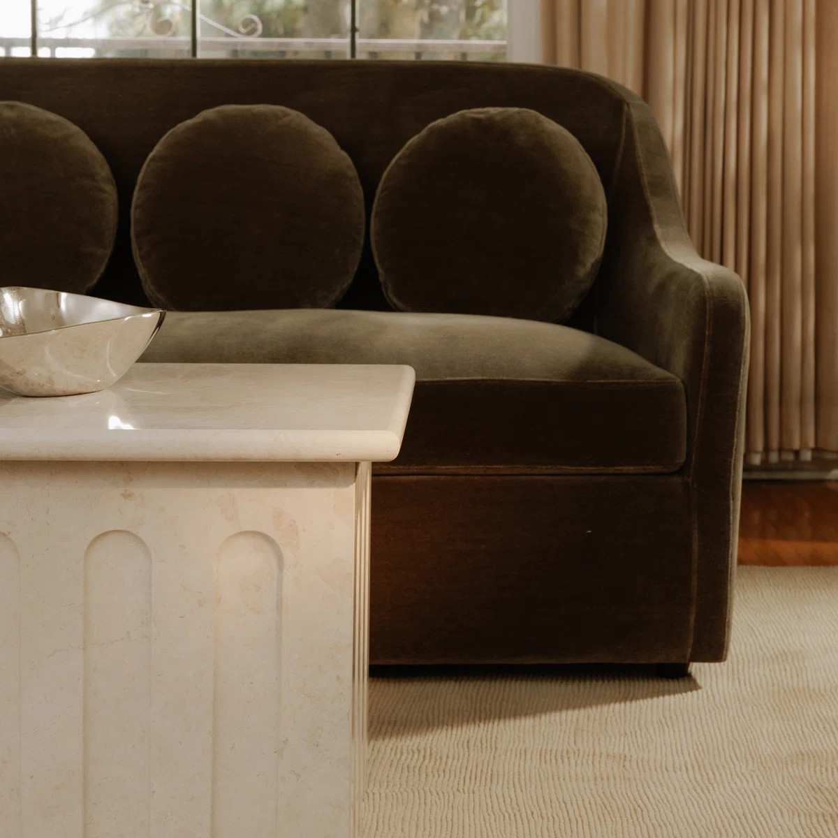 Gillian Segal for Moe's Forum Marble Side Table | Wayfair North America