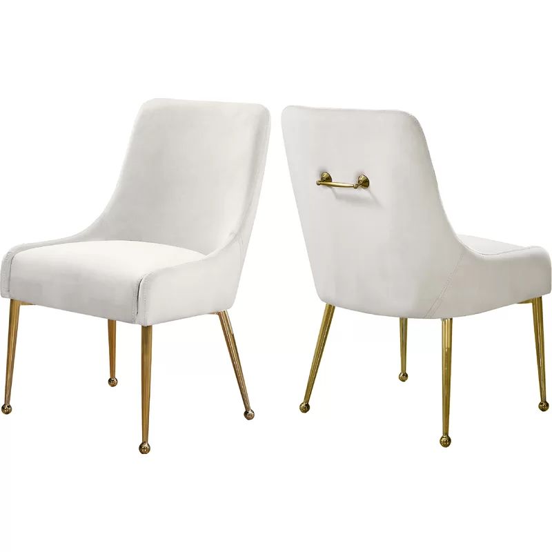 Rickyah Velvet Upholstered Side Chair (Set of 2) | Wayfair North America