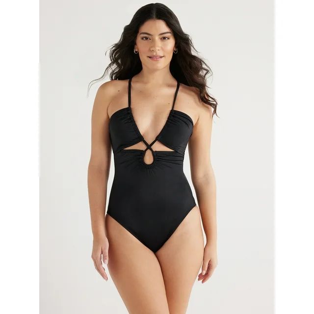 Sofia by Sofia Vergara Women's and Plus Claudia One Piece Swimsuit with Shaping Curvetex®, Sizes... | Walmart (US)