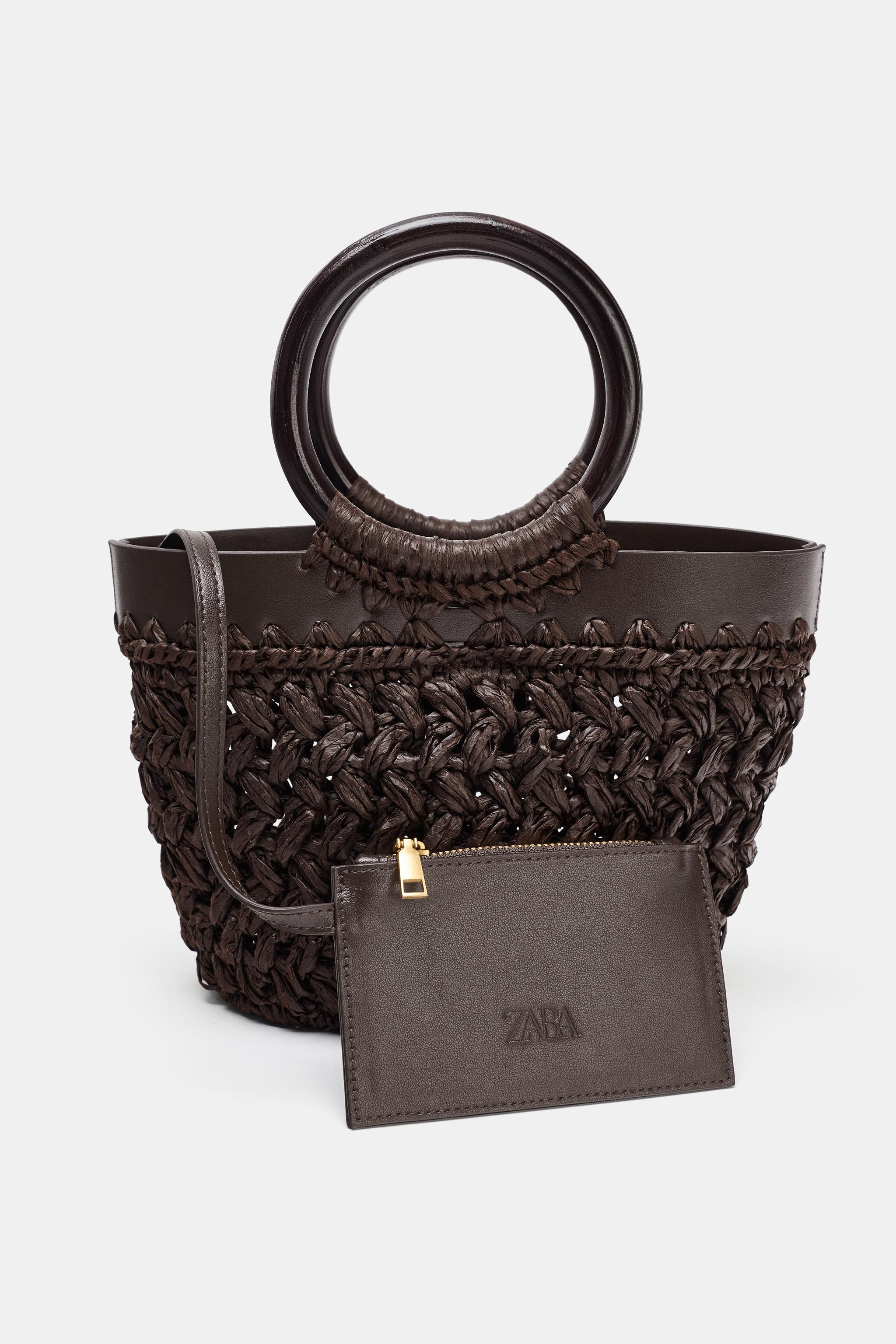 MINI RAFFIA BASKET BAG | Zara US