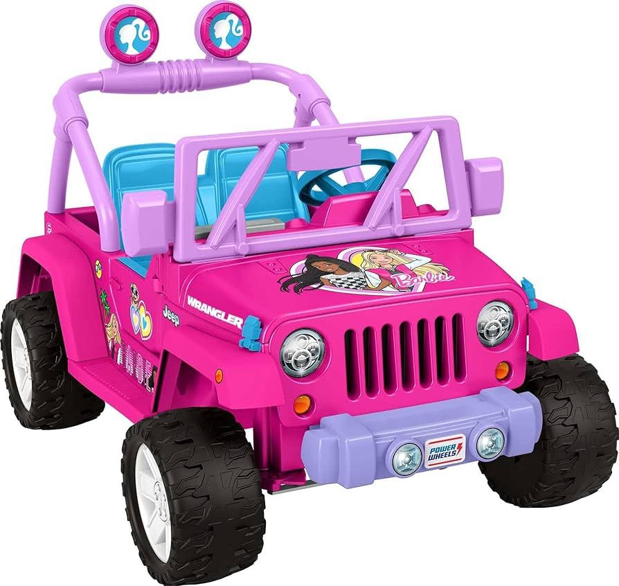 Power Wheels Barbie Jeep Wrangler Ride-On Toy with Music, Battery-Powered Preschool Toy, Multi-Te... | Amazon (US)