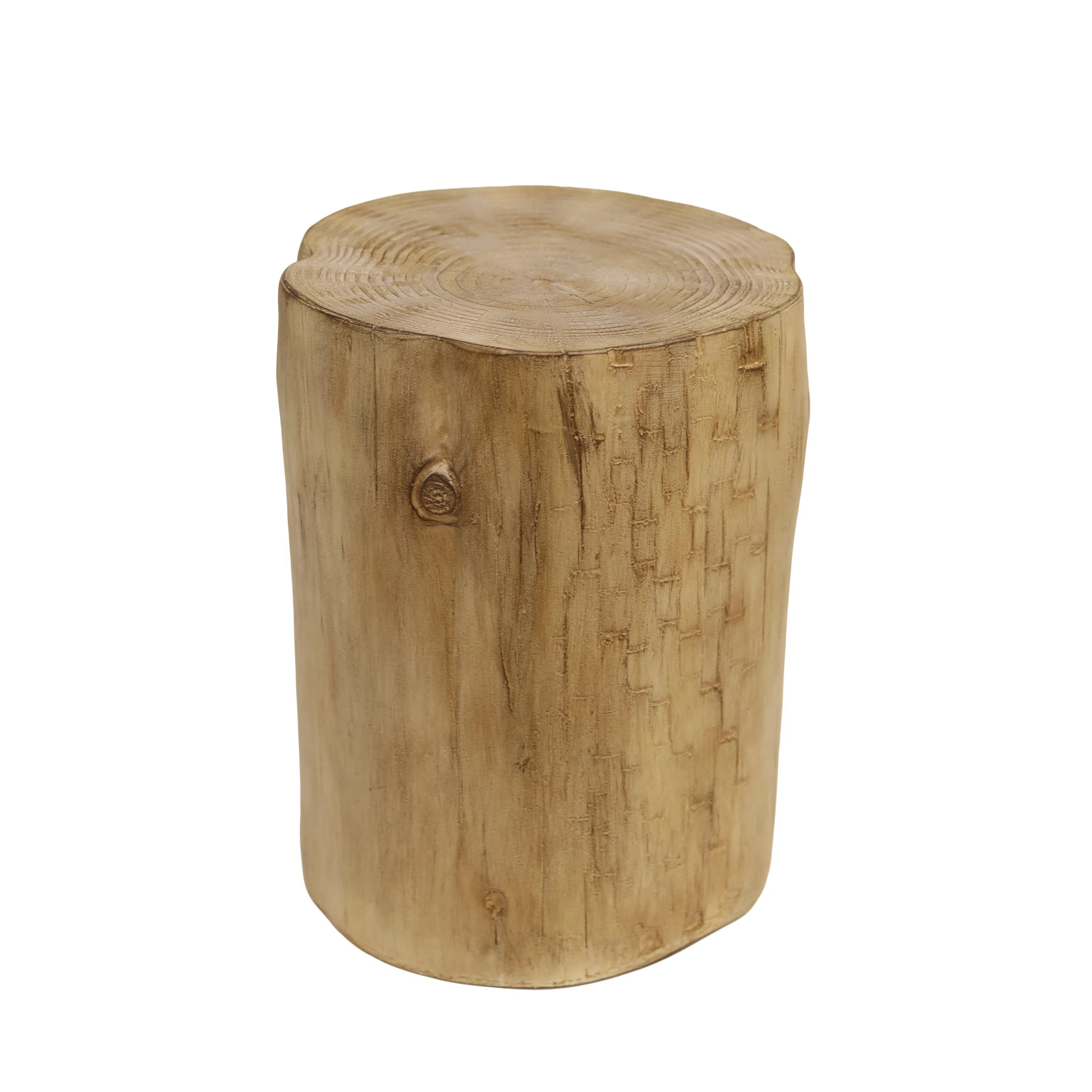 Dzifa Outdoor Wood Log MGO Side Table | Wayfair North America