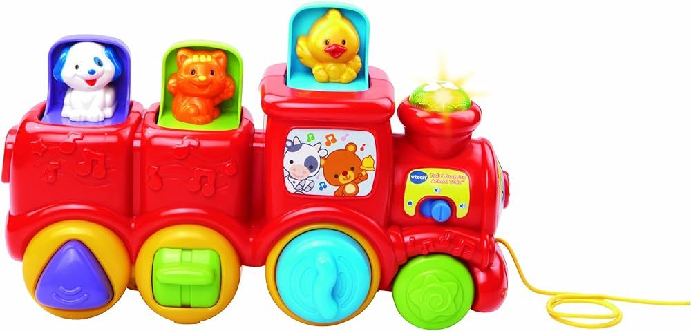 VTech Roll & Surprise Animal Train , Red, 6-36 months | Amazon (US)