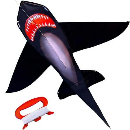 HENGDA KITE Black Shark Kite Polyester Material Outdoor Toys 63in | Walmart (US)