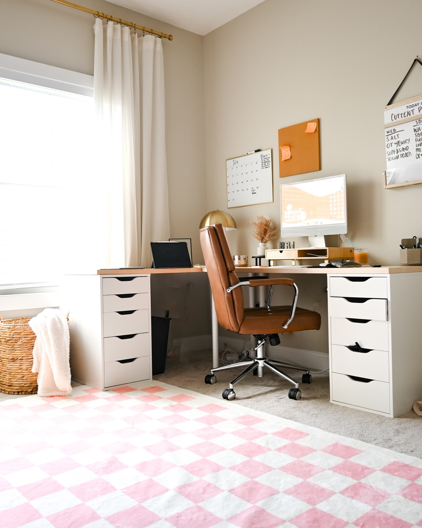 Little office refresh! Love everything I purchased for my office and I would highly recommend this ikea desk set up! As well as my walmart (yes, Walmart) office chair! 

#LTKhome #LTKstyletip #LTKSeasonal