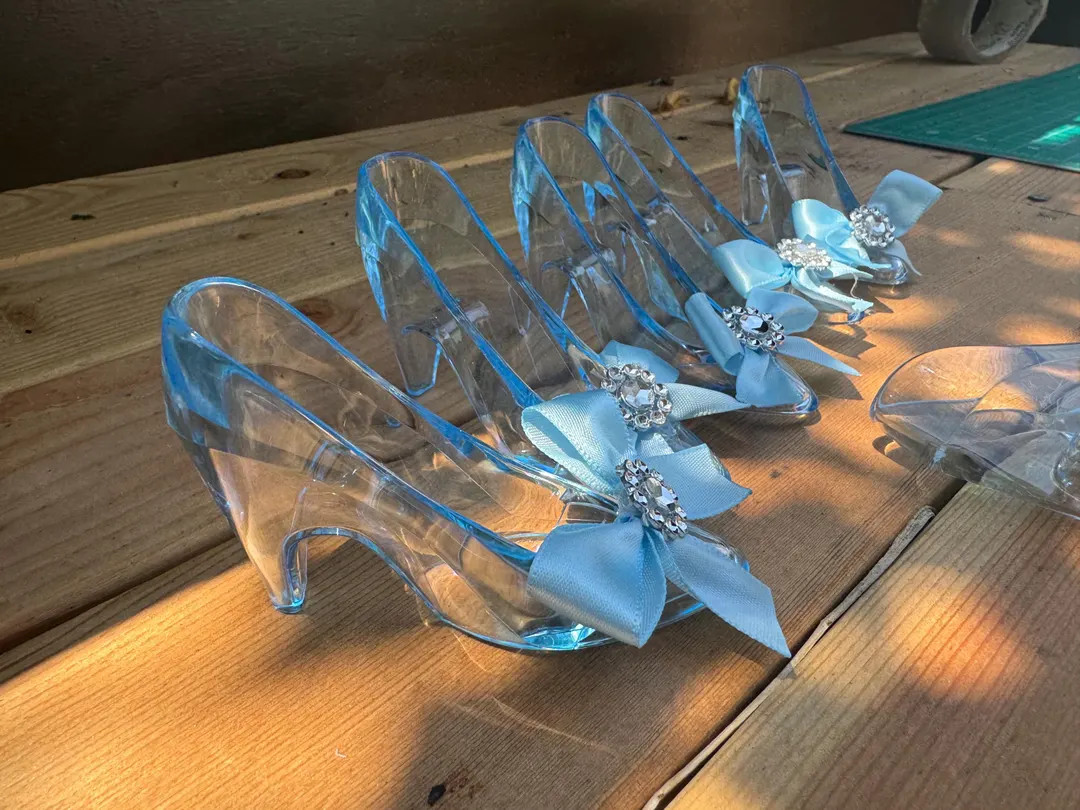 Cinderella Blue Acrylic Slipper - Etsy | Etsy (US)