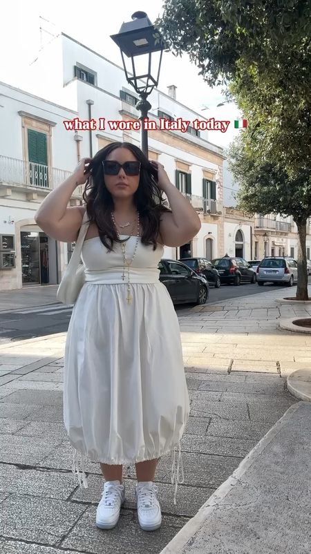 What I wore today in Apulia, Italy 🇮🇹 Brought a little New York swag with the Terror Squad AF1’s with the Anthropologie dress 😏

#LTKmidsize #LTKplussize #LTKstyletip