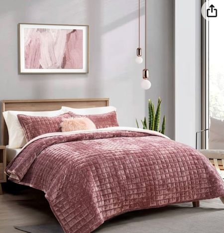 Luxurious velvet quilt. Comes in many different colors. I love this pink one for my daughter’s room 

#LTKfindsunder100 #LTKSpringSale #LTKhome