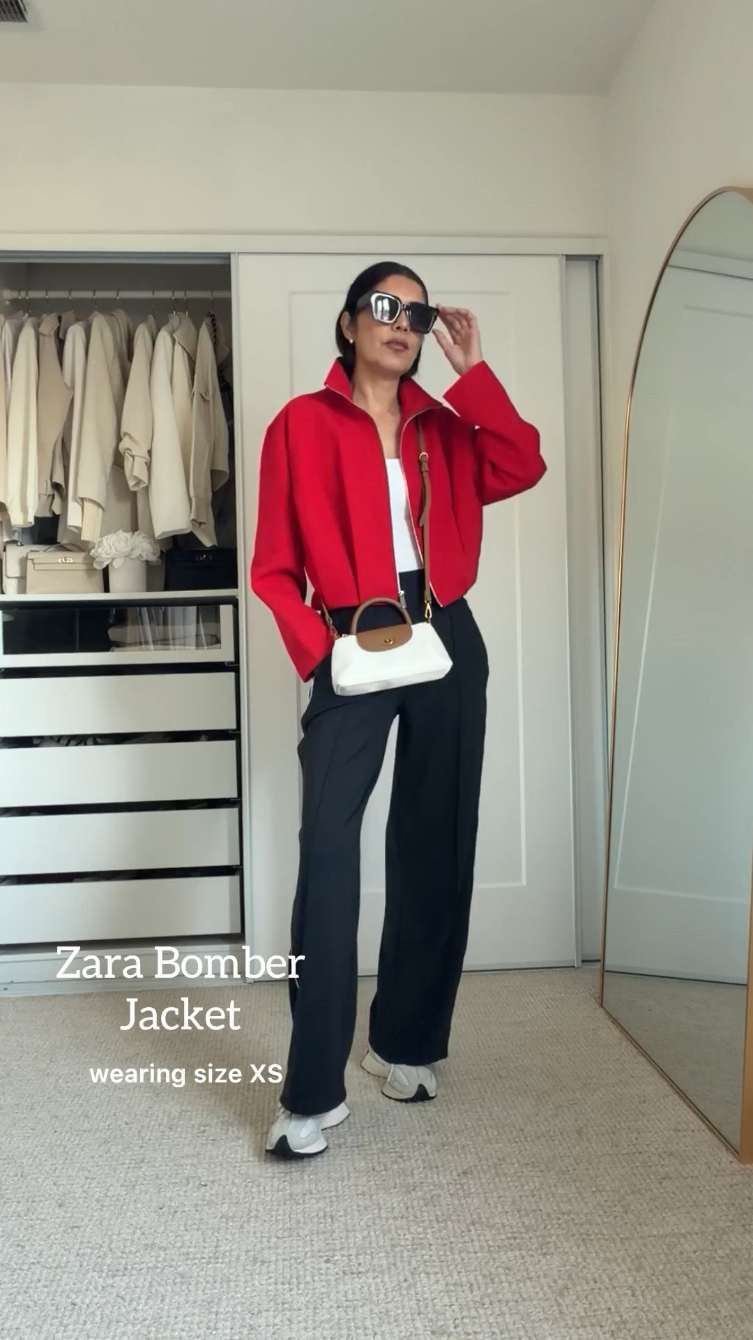 ➡️ Zara red bomber jacket — wearing size XS
➡️ Black side stripes athletic pants size XS
➡️ New Balance 327 Sneakers- tts
➡️ Target bag

➫ MY BODY MEASUREMENTS FOR YOUR REFERENCE
Bra: 32C (81 cm)
Waist: 26” (66 cm)
Hips: 38” (96.5 cm)
Height: 5’7” (170 cm)

Zara red bomber jacket | red bomber jacket | how to style a bomber jacket | red jacket outfit | Zara outfit ideas | Zara fall fashion | bomber jacket outfit | fall jacket trends | fall outfits | casual chic outfits | sporty chic outfit | fashion over 40 | fashion over 50 | Zara new arrivals @Zara 

#ZaraStyle #RedBomberJacket #FallOutfits #LTKStyle

#LTKgrwm #LTKootd #LTKOver40