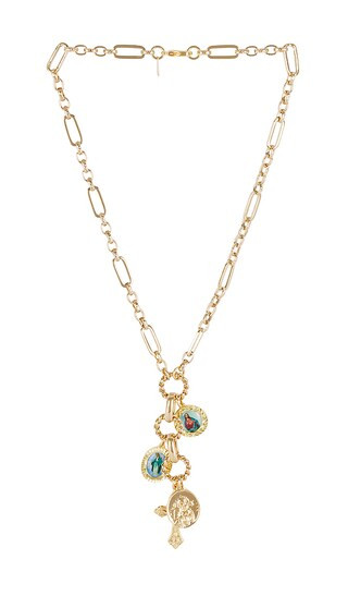 Sanctus Lariat Necklace in Gold | Revolve Clothing (Global)