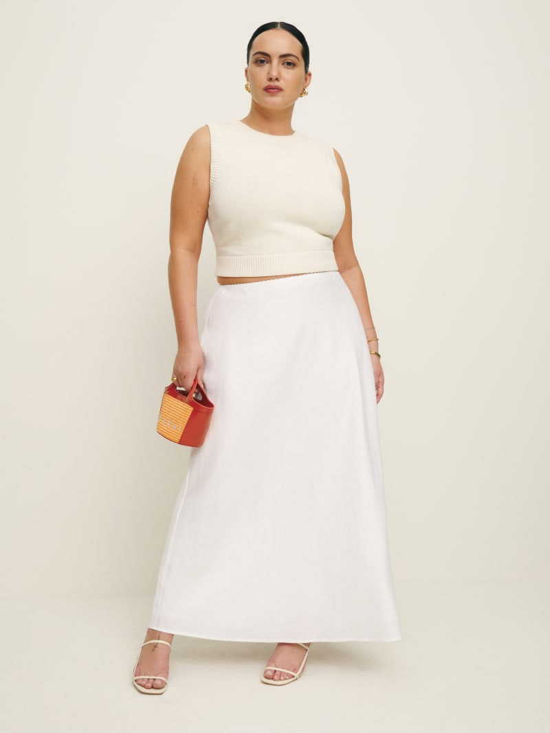 Layla Linen Skirt Es | Reformation (Global)