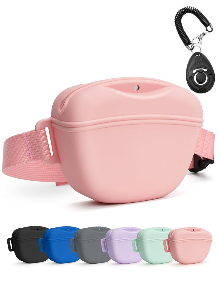 Dog Treat Pouch with Training Clicker, Upgrade Stronger Magnetic Closure to Avoid Spilling, 1.67 ... | Amazon (US)