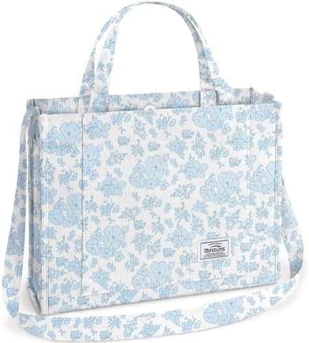 Corduroy Tote Bag for Women Small Satchel Bag Mini Tote Bag Aesthetic Crossbody Handbag - School ... | Amazon (US)