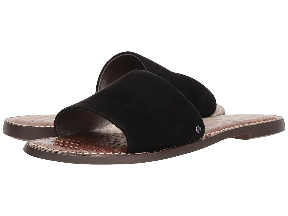Sam Edelman Gio (Black Kid Suede Leather) Women's Slide Shoes | 6pm