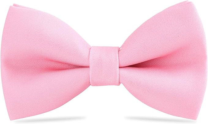 WELROG Classic Pre-Tied Bow Tie for Children & Adults Solid Color Adjustable Bowtie | Amazon (US)