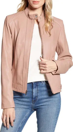 Cole Haan Leather Moto Jacket | Nordstrom Rack