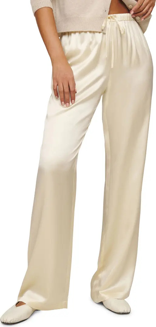 Olina Silk Drawstring Pants | Nordstrom
