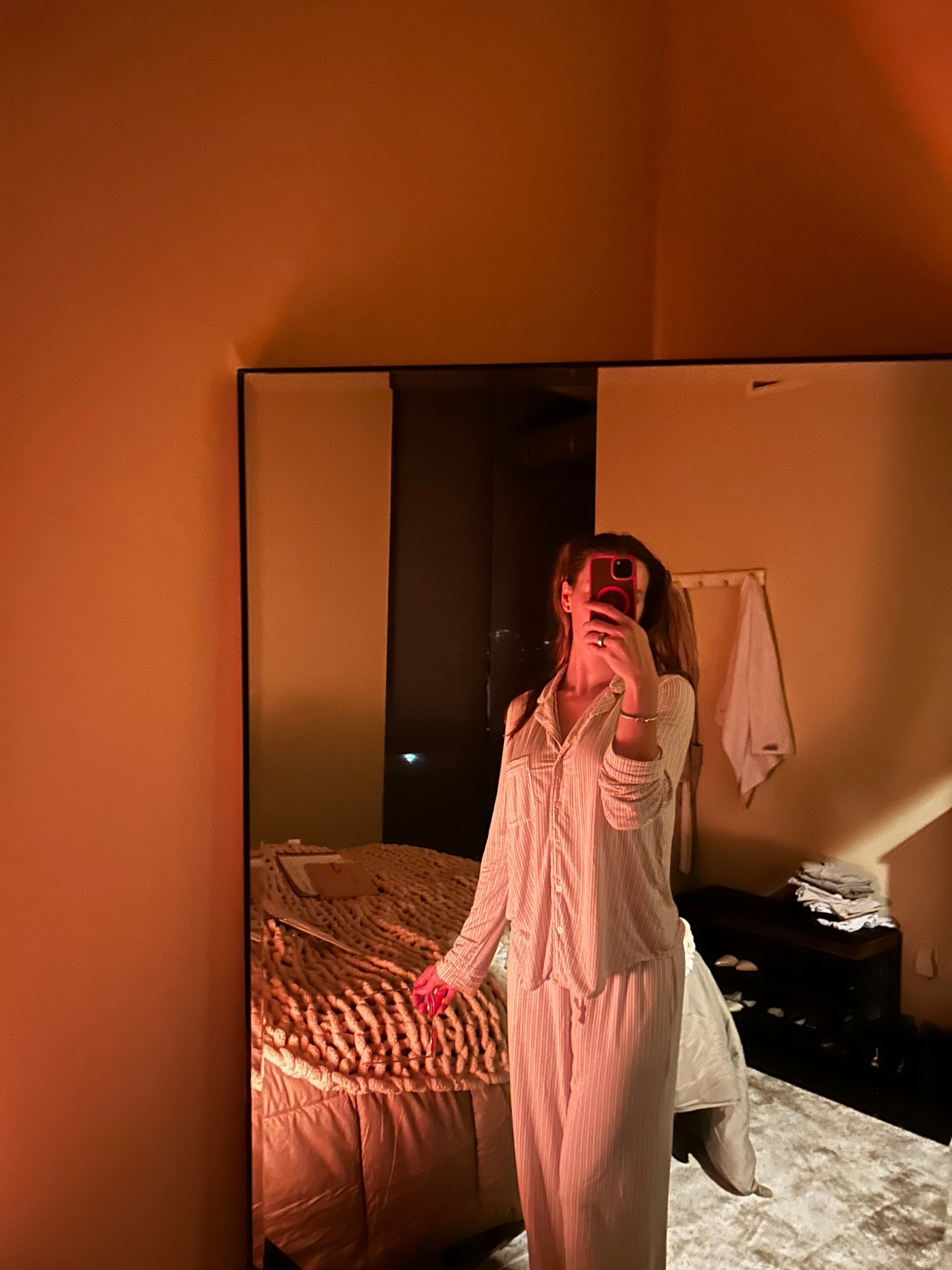 Comfy Cozy at home 🤍 Love a good PJ set! 

#LTKselfcare #LTKHome #LTKHoliday