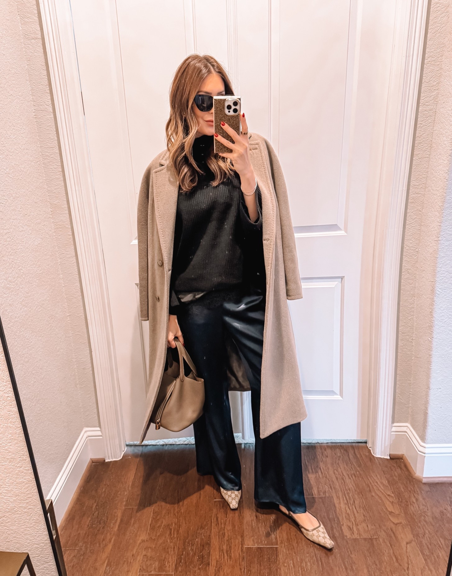 Small in coat, sweater, and pants 

#LTKootd