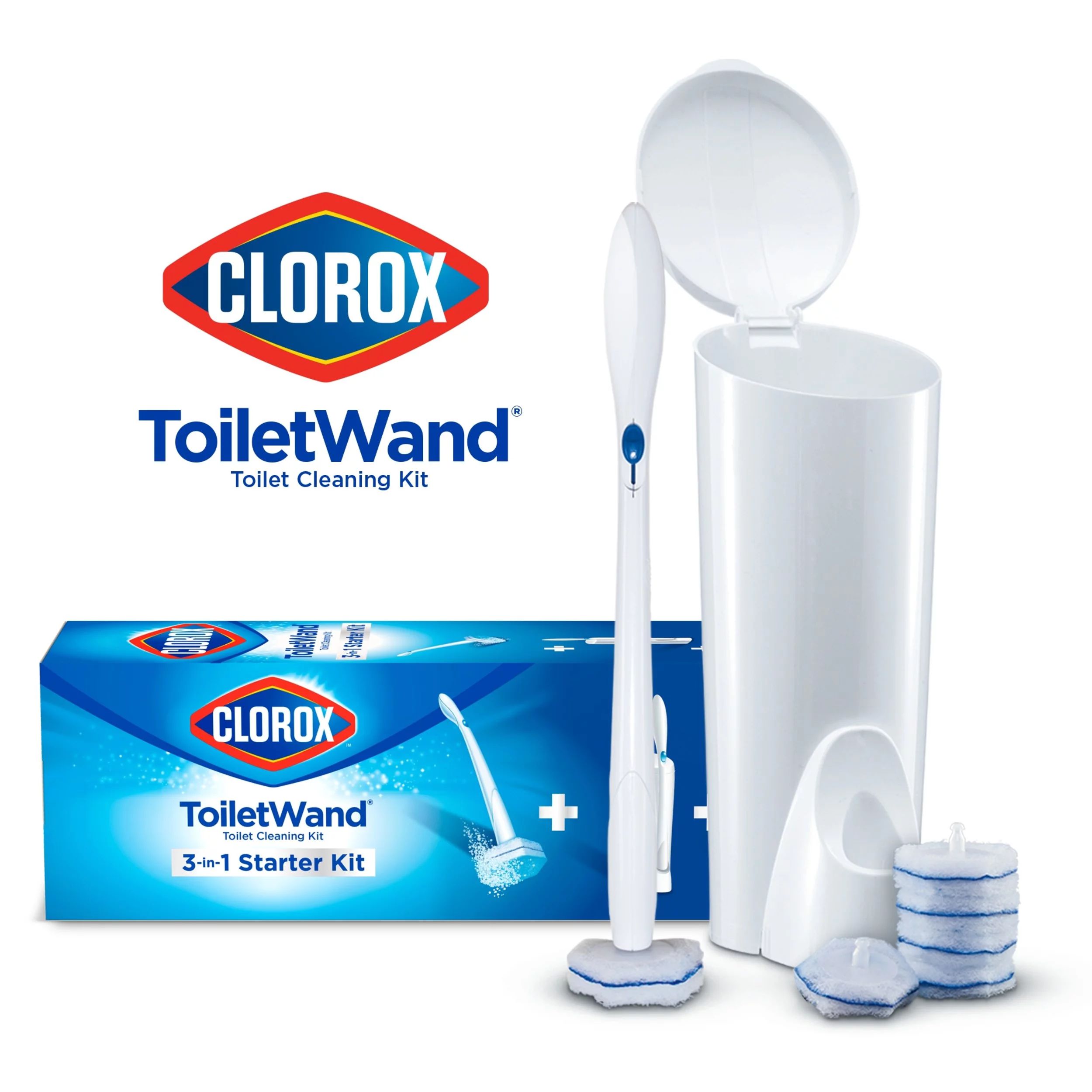 Clorox Disposable Toilet Cleaning System - 1 ToiletWand, 1 Storage Caddy and 6 Refill Heads | Walmart (US)