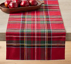 Stewart Plaid Cotton Table Runner | Pottery Barn (US)