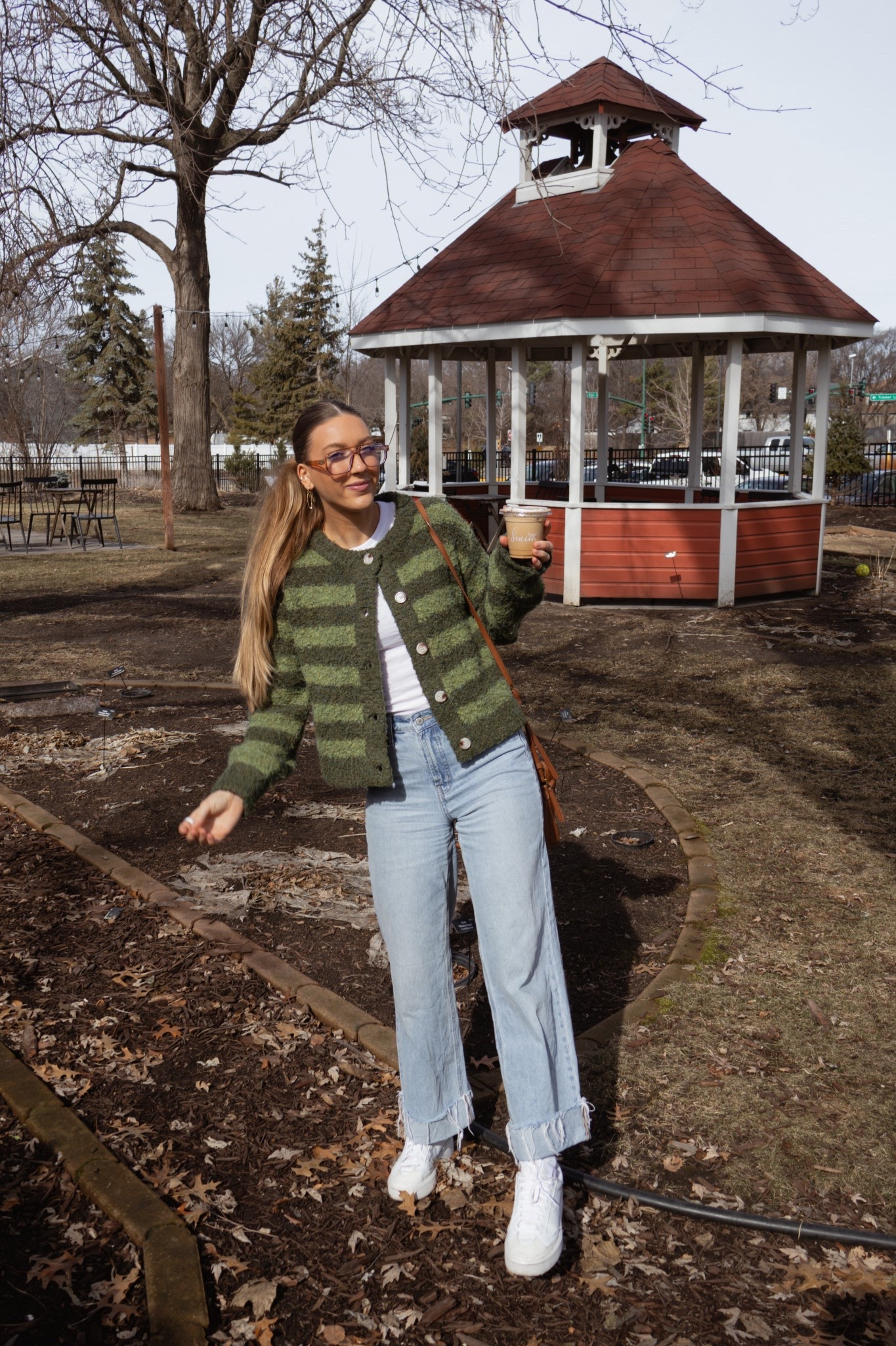 The perfect March outfit 🤍 #springoutfit #greencardigan 

#LTKdayinmylife #LTKSpringSale #LTKootd