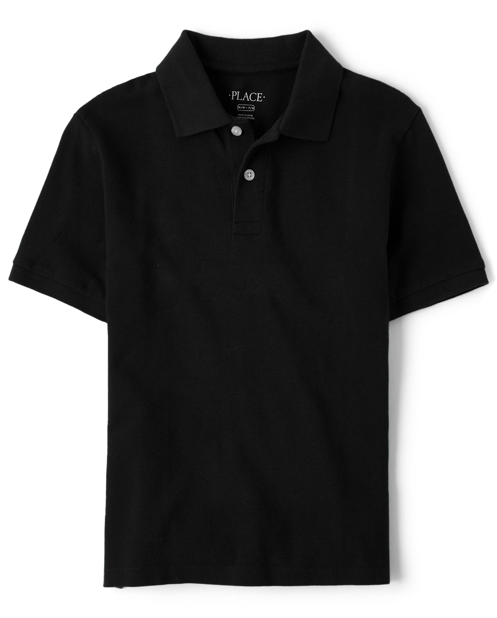 Boys Uniform Pique Polo - black | The Children's Place