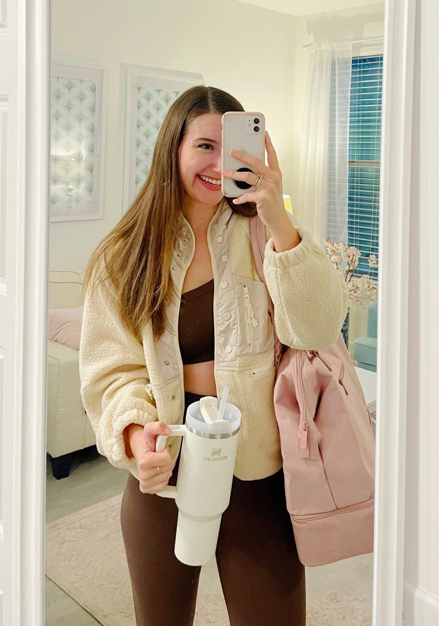 My favorite things at the moment 🤎🍂 Jacket is a size Small (sized up), Sports Bra is a size Small (TTS), and Leggings are a size XS (runs large, sized down)

BEIS Weekender, Target, Target Style, Pilates, Pilates workout set, Pilates socks, FP Movement, FP Movement dupe, FP Movement Hit the Slopes, Rare Beauty Highlighter, Saie Lip Gloss, Sephora picks, beauty picks, Stanley Cup

#LTKbeauty #LTKfitness #LTKGiftGuide