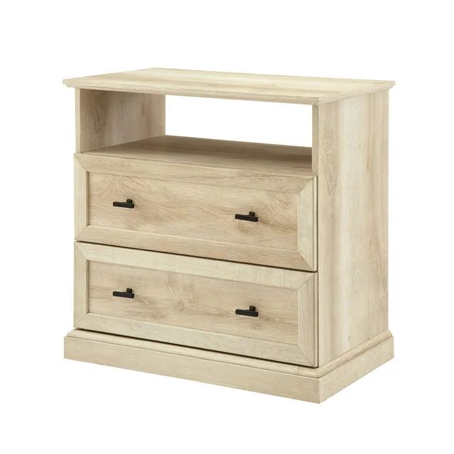 Walker Edison Chatham 2-Drawer Nightstand, White Oak | Walmart (US)