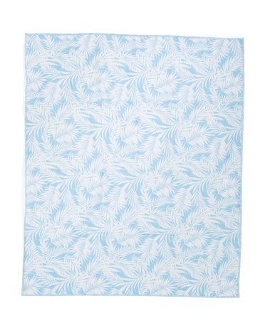 Puzzle Palm Outdoor Water Resistant Picnic Beach Blanket | TJ Maxx