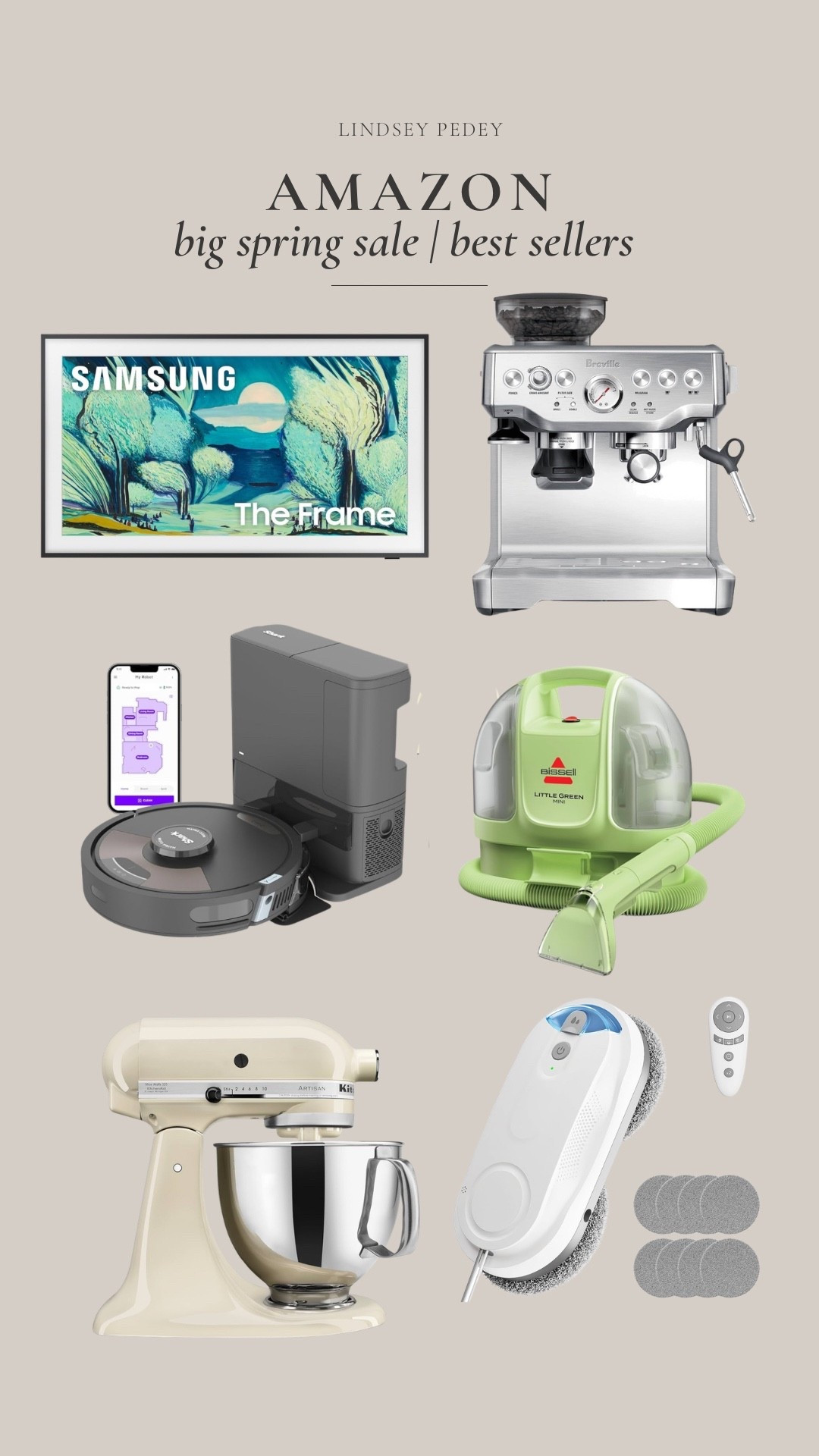 Amazon big spring sale! Best sellers frame tv, window cleaner robot, green machine, top 100, shark vac mop, breville, amazon sale

#LTKHome #LTKSaleAlert