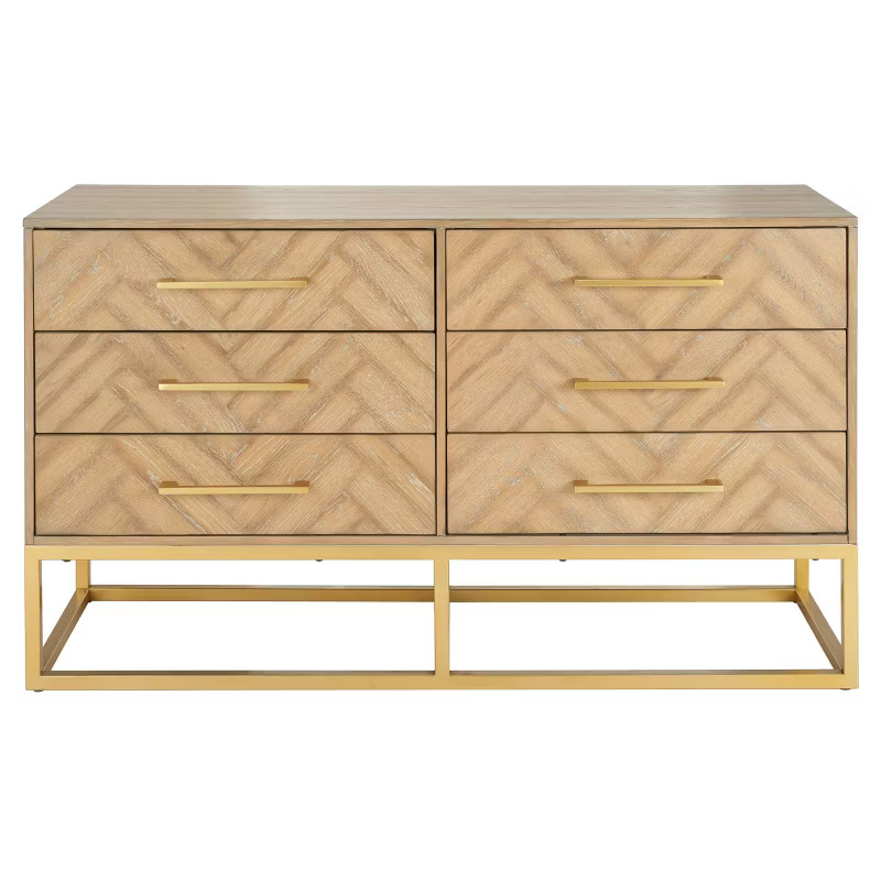 Estelle Dresser Rustic Oak - Safavieh | Target