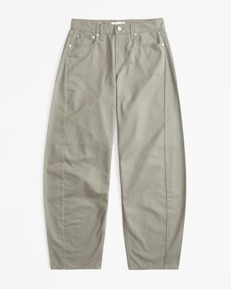 Mid Rise Barrel Pant | Abercrombie & Fitch (US)