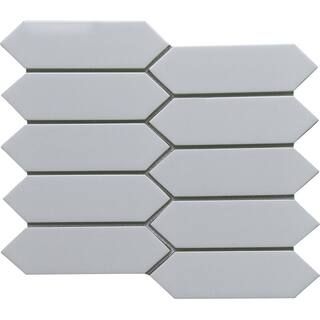 EMSER TILE Concept Gray 8.27 in. x 9.65 in. Honeycomb Semi-gloss Glass Mosaic Tile (0.554 sq. ft.... | The Home Depot