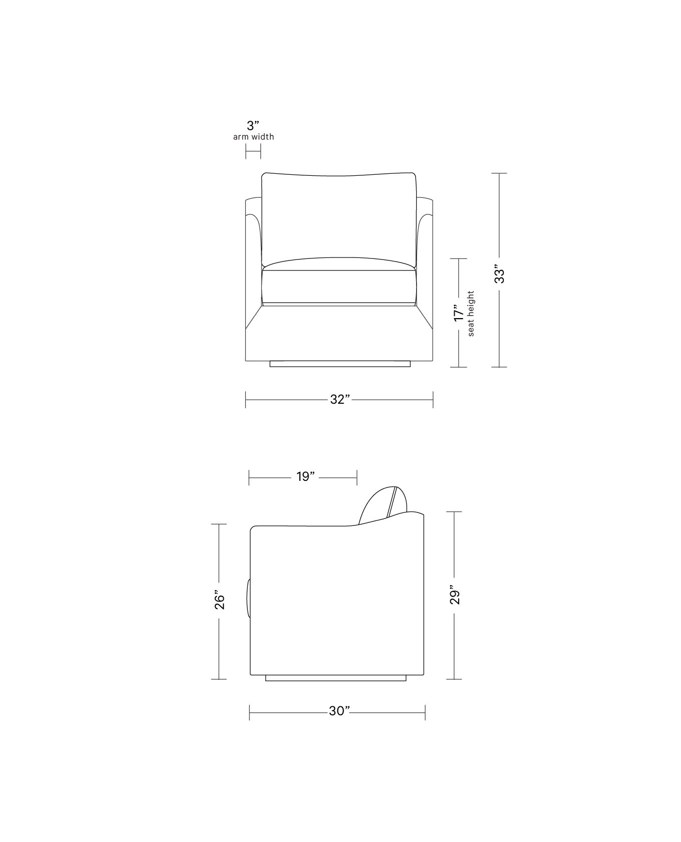 Caitlin Swivel Chair by The Everygirl® | Interior Define