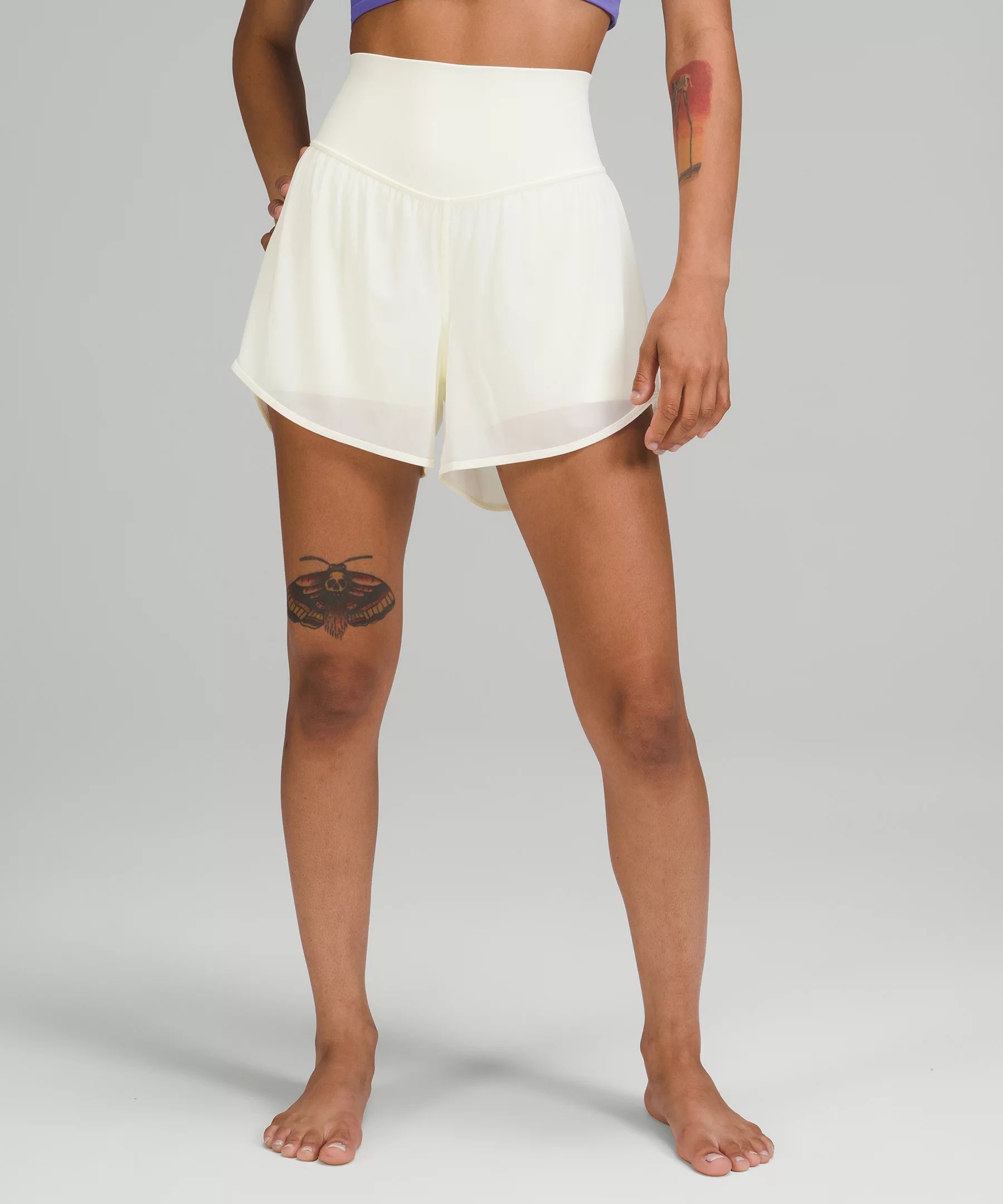 Nulu and Mesh High-Rise Yoga Short 3.5" | Women's Shorts | lululemon | Lululemon (US)