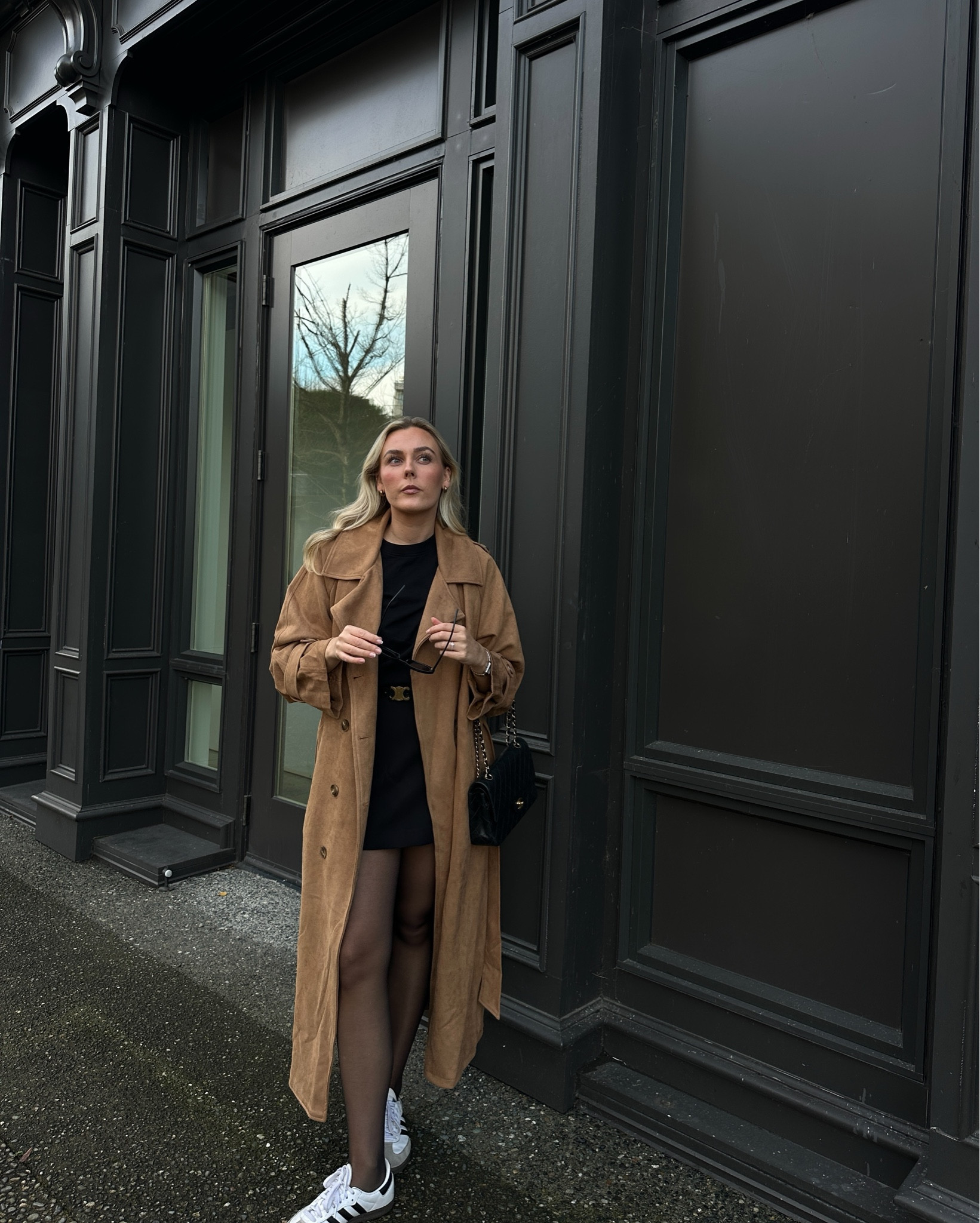 Outfit inspo 🤎

#suedejacket #suedetrenchcoat #dissh #skort #adidassamba #blackfriday 

#LTKStyleTip #LTKGiftGuide #LTKCyberWeek