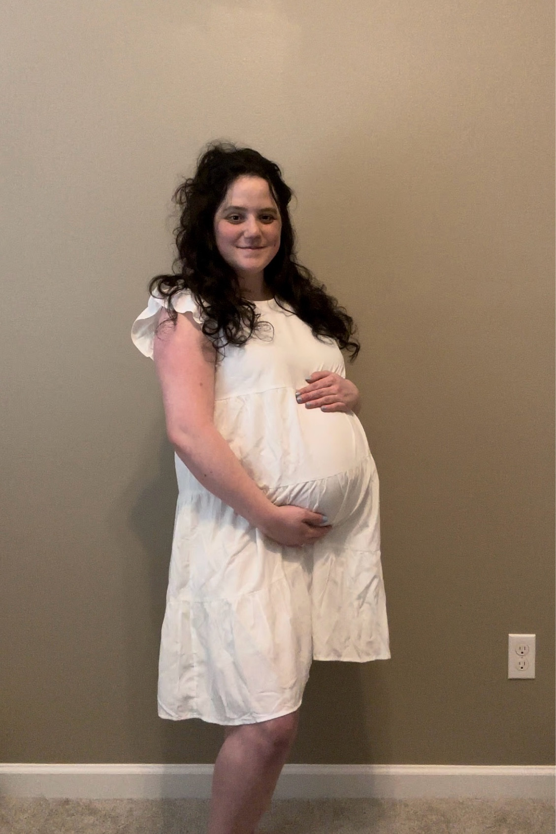 Maternity dress | pregnant dress | pregnancy dress | Maternity outfit | pregnant outfit | pregnancy outfit | Maternity | bump | pregnant | pregnancy | bump friendly | white dress | maternity photoshoot 

#LTKFindsUnder50 #LTKBump #LTKGiftGuide