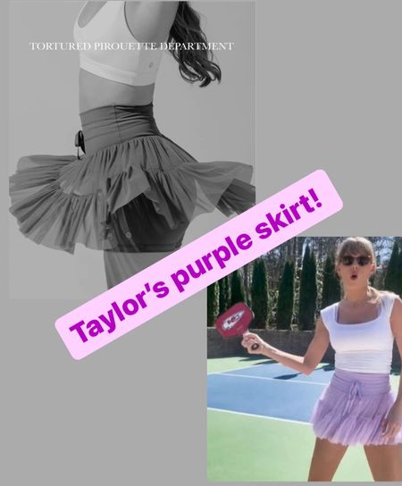 Taylor swifts purple skort 
Tortured poets department 

#LTKActive #LTKbeauty #LTKfitness
