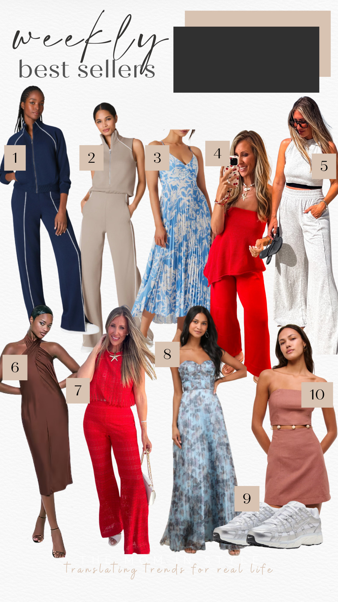 Monthly best sellers, lounge set, wedding guest dresses, honeymoon outfits, sneakers, beach vacation, themominstyle spanx code TMINXSPANX 

 #LTKSaleAlert #LTKFindsUnder100