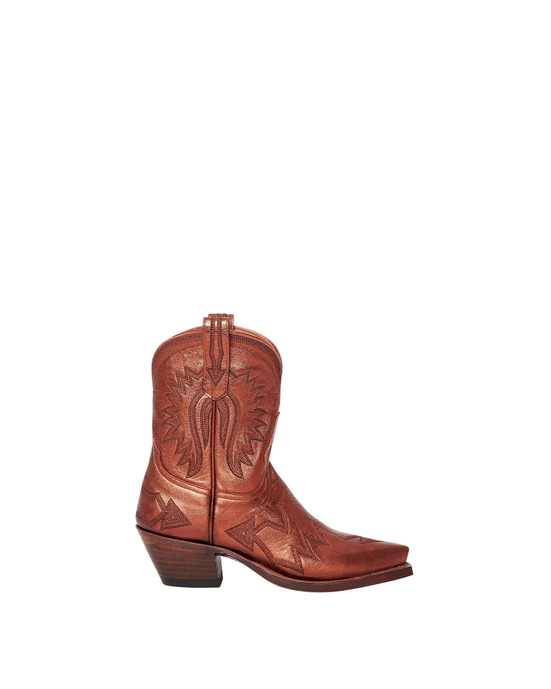 Maggie Metallic Burnt Orange | Luxury Fashion Women's Cowboy Boots | Miron Crosby | Miron Crosby