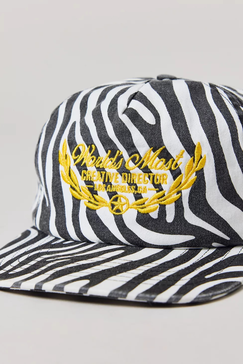 Creative Director Zebra Pattern Golfer Hat | Urban Outfitters (US and RoW)
