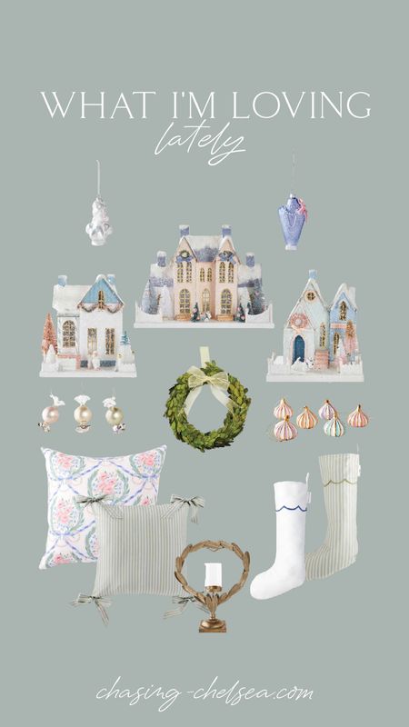 Caitlin wilson christmas decor just dropped yesterday 😍 I purchased the blush “merry mansion" in the middle. Cant wait to style it on our bookshelf 🤍
Christmas village houses
Grandmillenial christmas decor
Pink and blue christmas
Mini boxwood wreath
Christmas ornaments
French christmas tree
Scallop stocking
Traditional christmas decor


#LTKunder100 #LTKHoliday #LTKhome